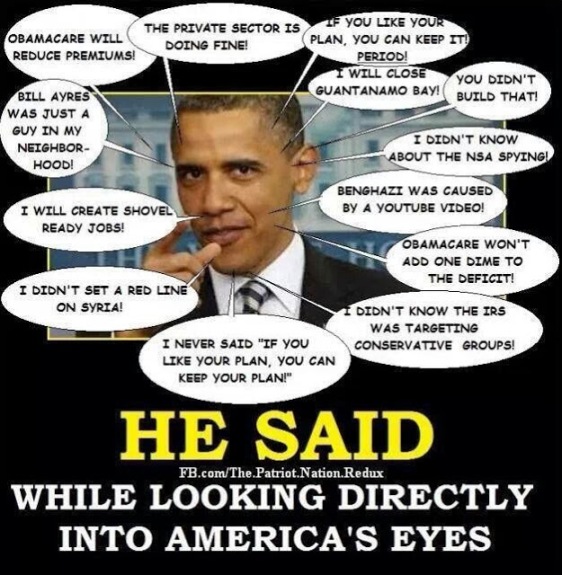 Obama lies